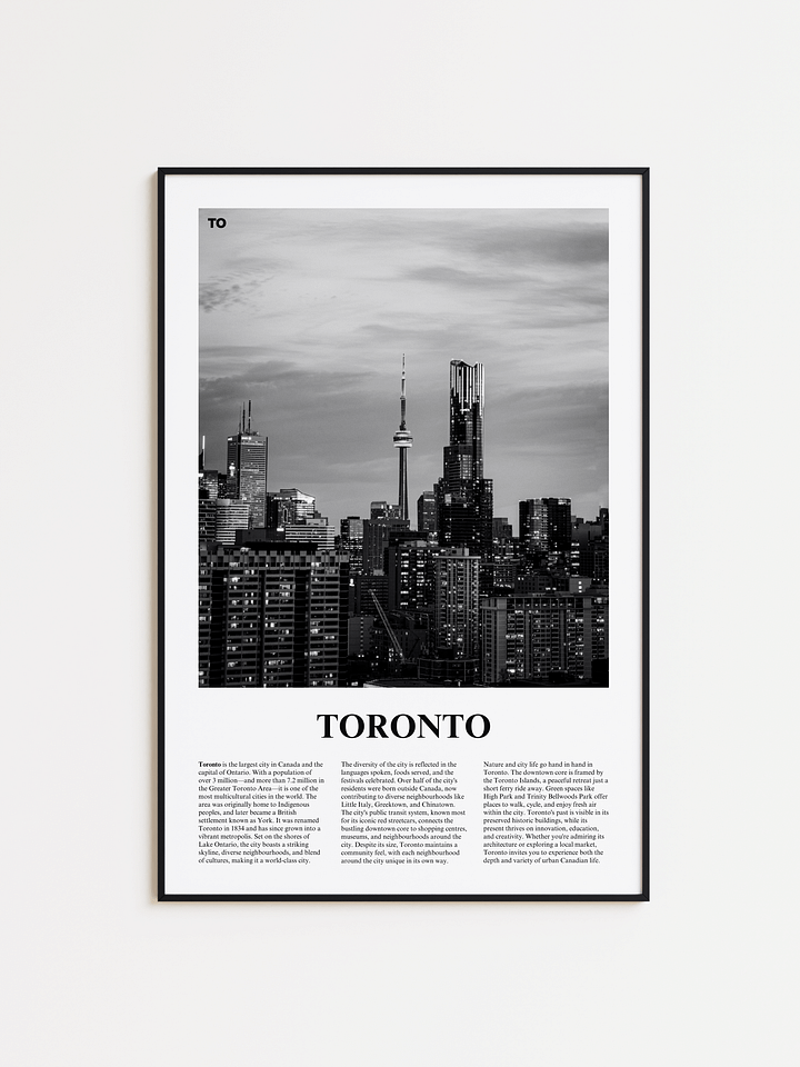 Toronto 03 Newspaper Poster product image (1)