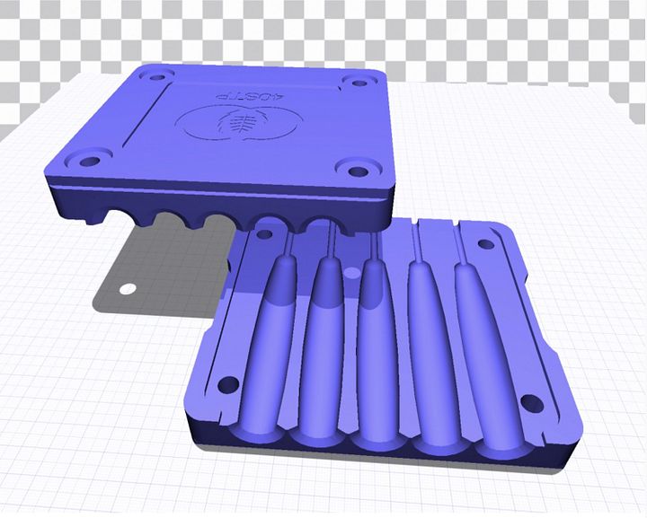 3D Printable Files - Slim Taper Perfecto Stackable Cannagar Molds product image (1)