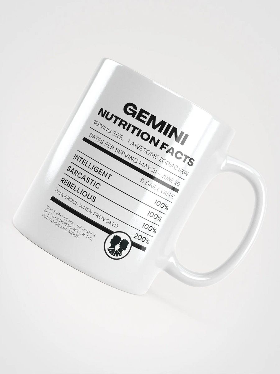 Gemini Nutrition Facts Mug product image (5)