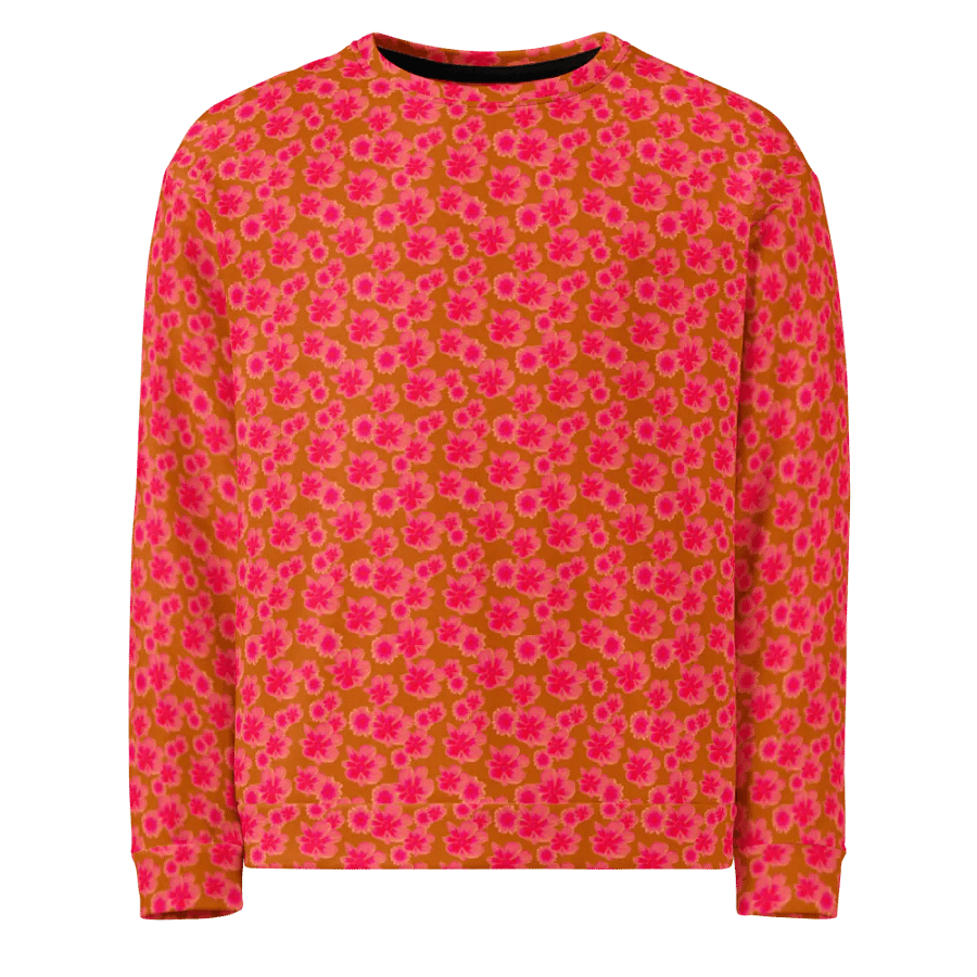 Mini Floral Orange Pink Sweatshirt product image (3)
