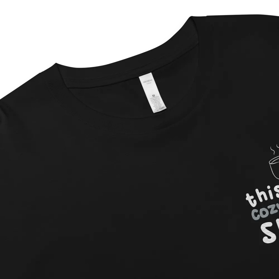 Cozy Gaming Shirt Embroidered Crop Top product image (3)