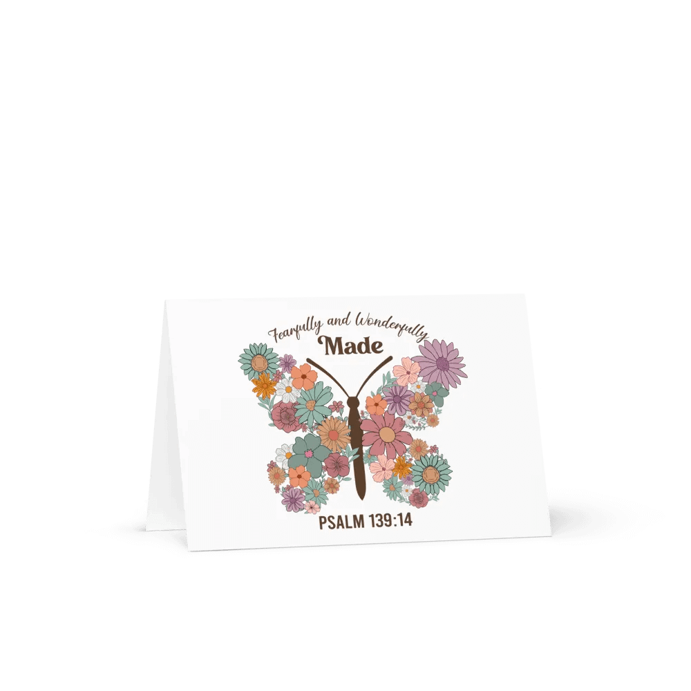 Fearfully & Wonderfully Made - Psalm 139:14 Greeting Card product image (1)