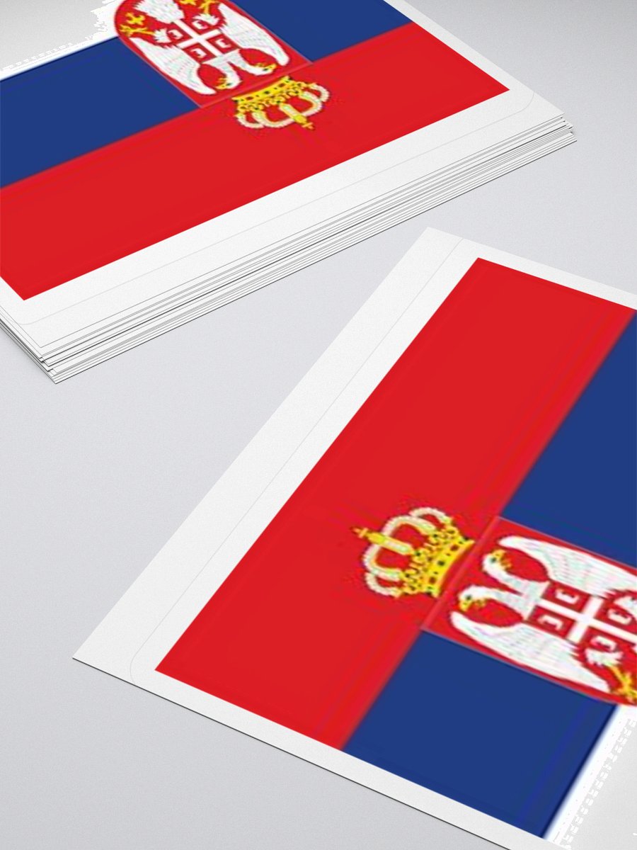 Serbia Flag Sticker - Durable Vinyl for Indoor Use - Multiple Sizes Available product image (12)