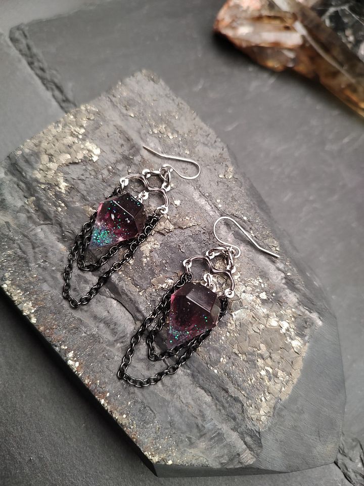 Earrings Epoxica - Velvet GalaxyDrops product image (2)