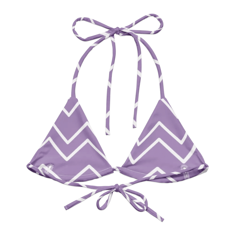 Chevron Dream All-Over Bikini Top product image (1)