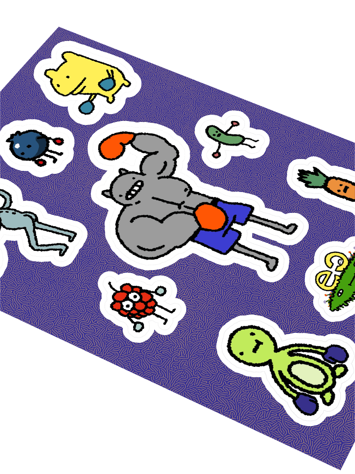 WHO ARE YOU BOXING STICKER SHEET product image (2)