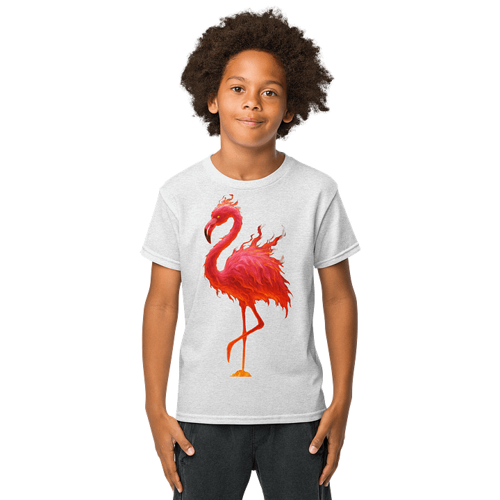 Flaming Flamingo Youth Shirt product image (9)