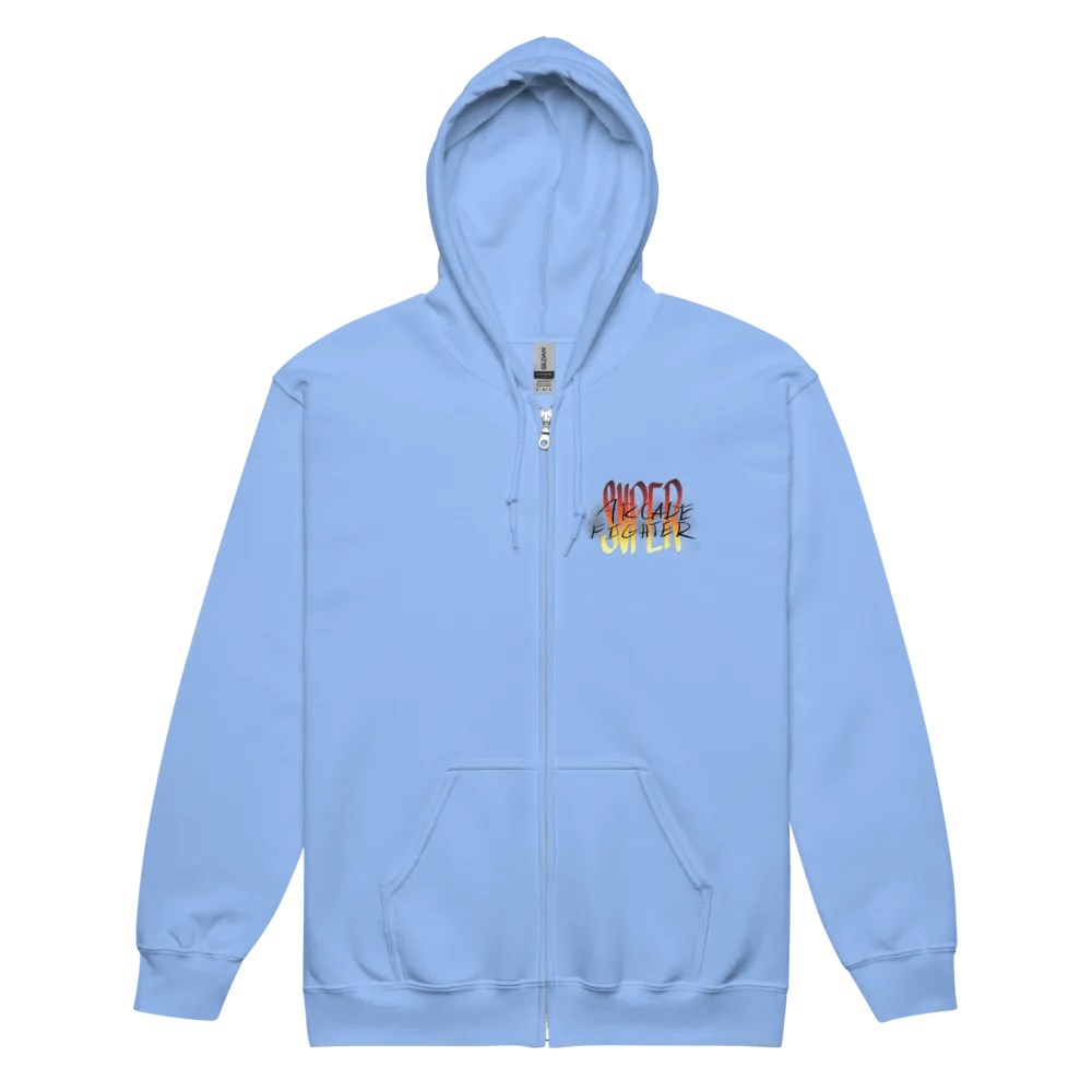 Unisex SUPER Arcade Fighter Zip-Up Hoodie product image (9)
