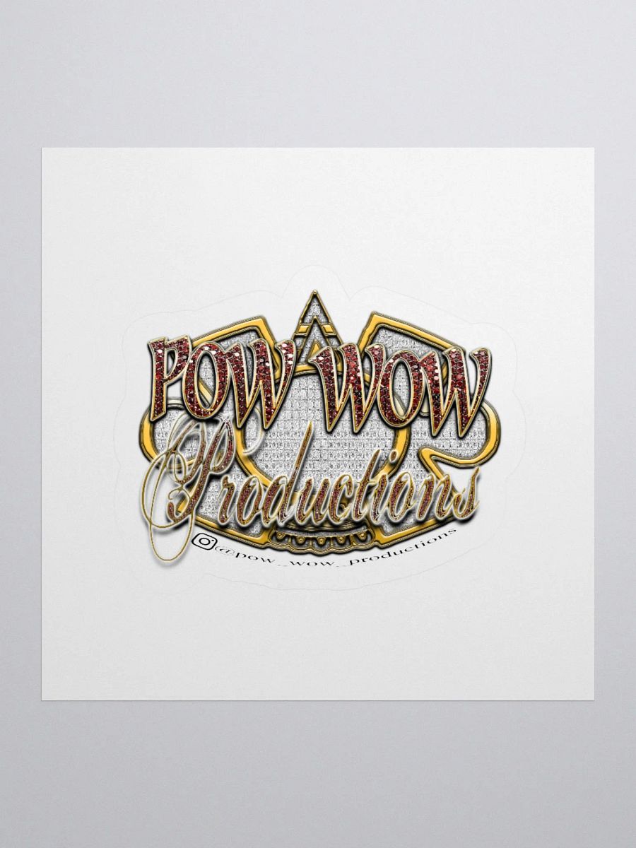 Pow Wow Logo Sticker product image (1)
