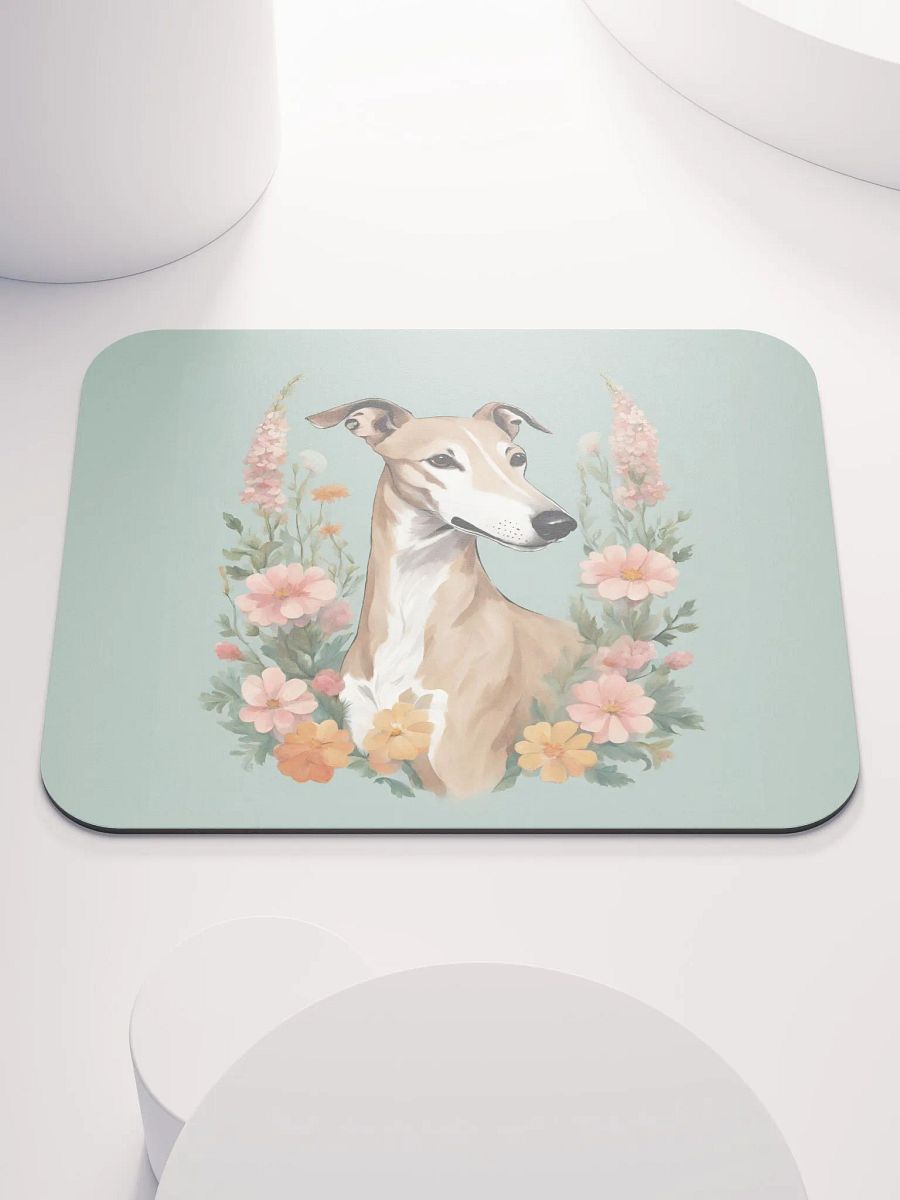 Floral Greyhound Mouse Pad product image (2)
