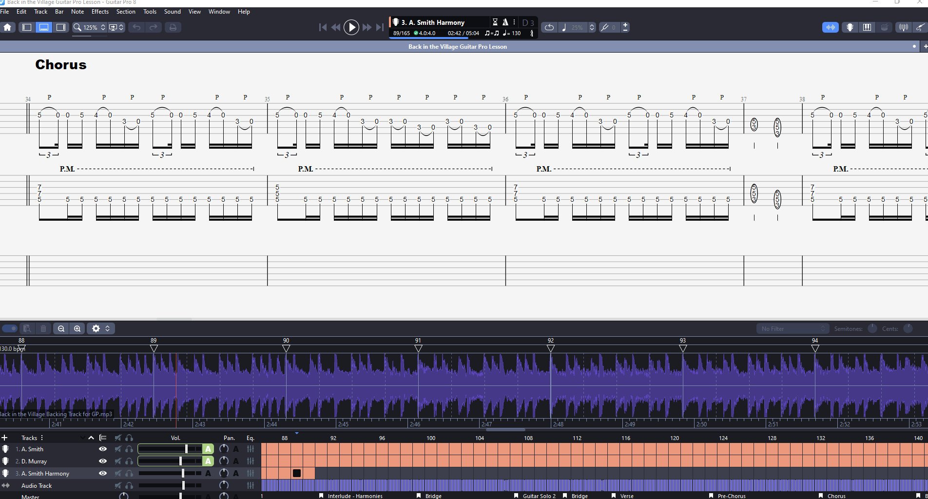Back in the Village PDF TAB + Backing Track MP3 product image (3)