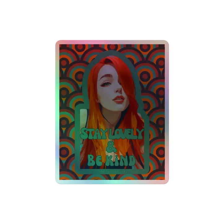Stay Lovely & Be Kind Holo Retro product image (1)