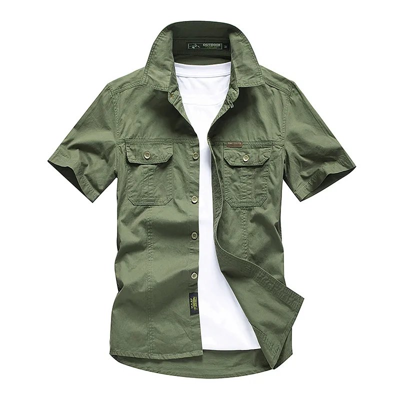 Short Sleeve Shirt Men's Cotton Work Shirt product image (4)