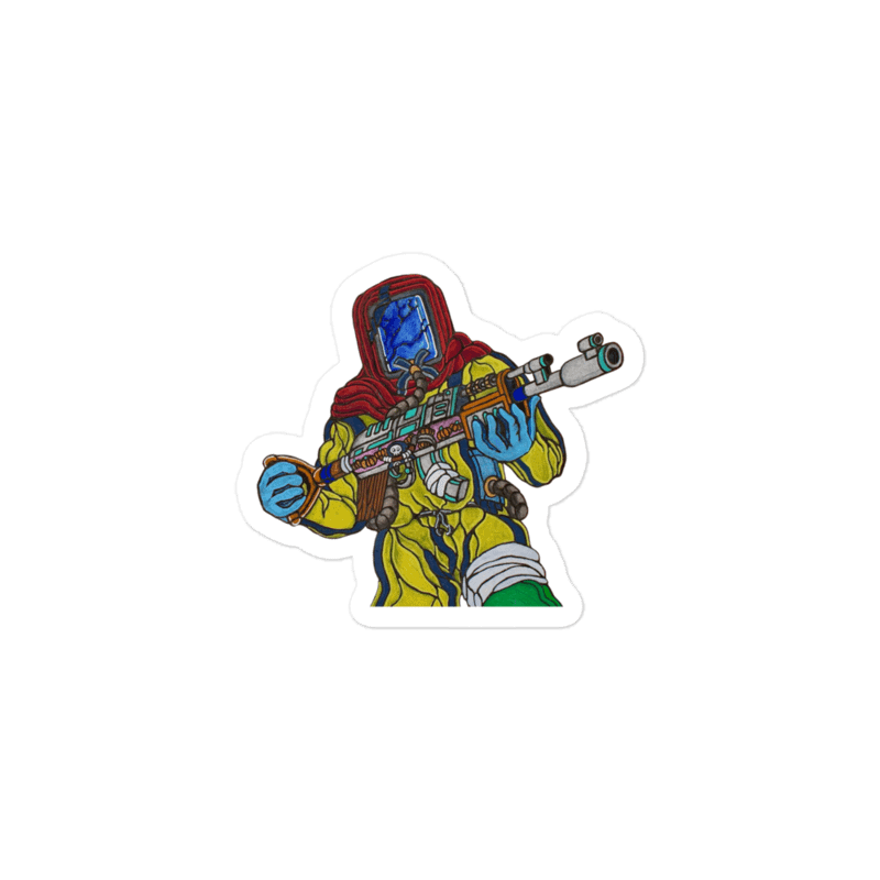 Hazmat Warrior Sticker product image (1)