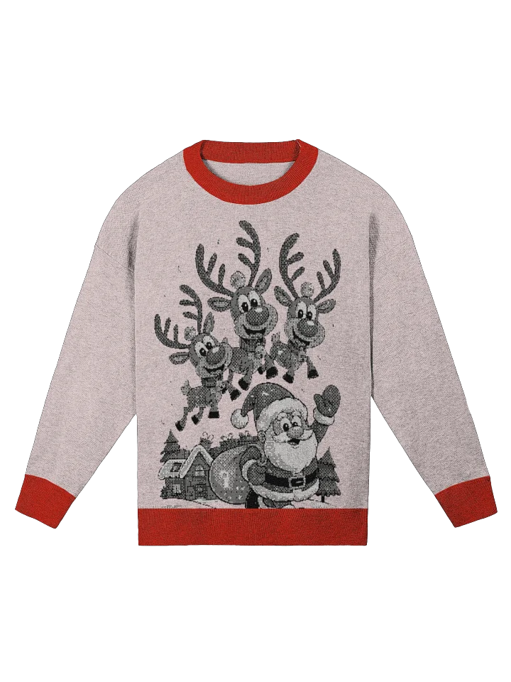 Santa Sleigh Relaxed Fit Crewneck Sweater product image (1)