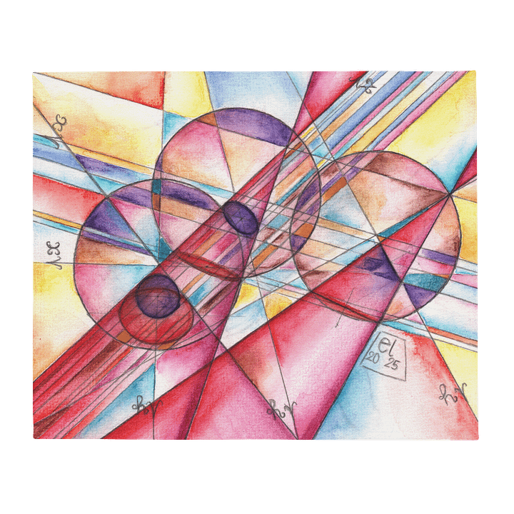 Circles to Circles #1 - Stereographic Projection Mathematical Art Blanket product image (2)