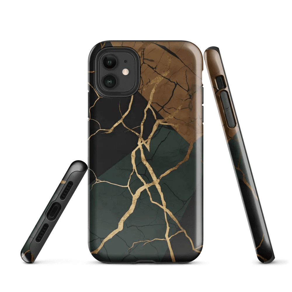 Rock & Gold Kintsugi Tough iPhone Case product image (1)