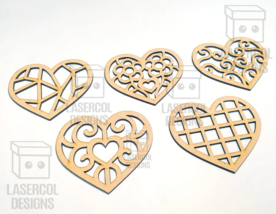 Hearts Set 1 - Laser Cut Files product image (8)