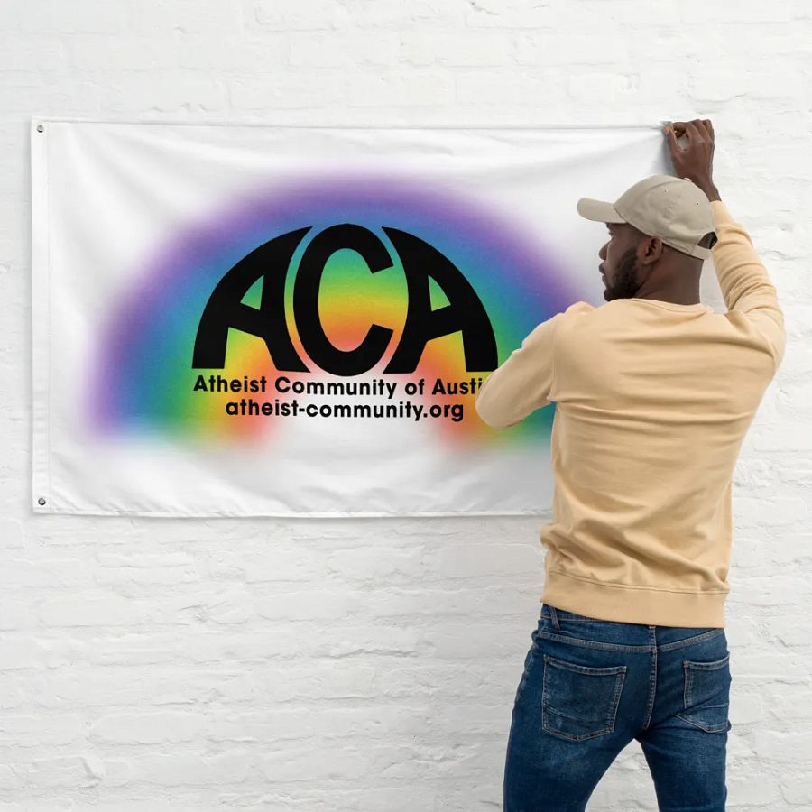 The Atheist Community of Austin Flag product image (11)