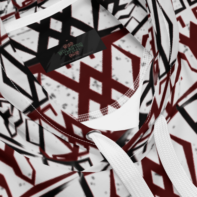 Crimson Geometry / "Woli-Vuitton: Unisex Hoodie product image (3)