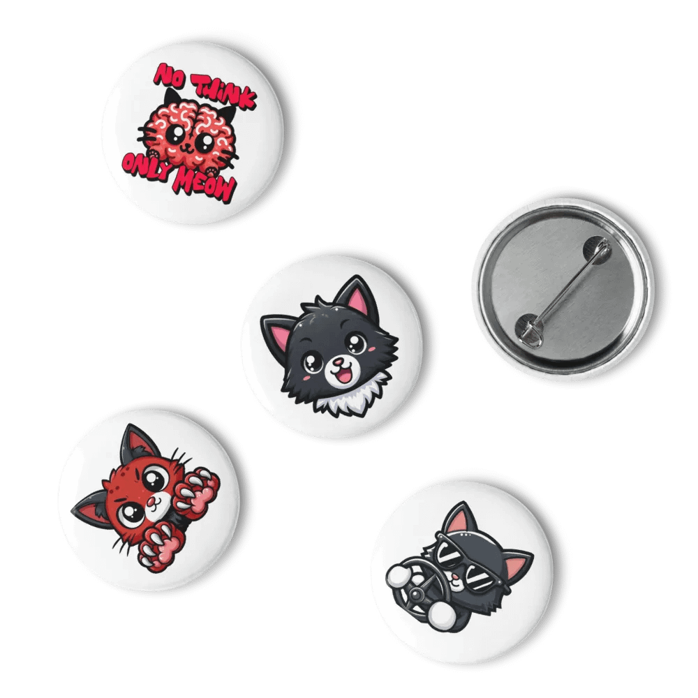 Kitty Kat badge set product image (15)