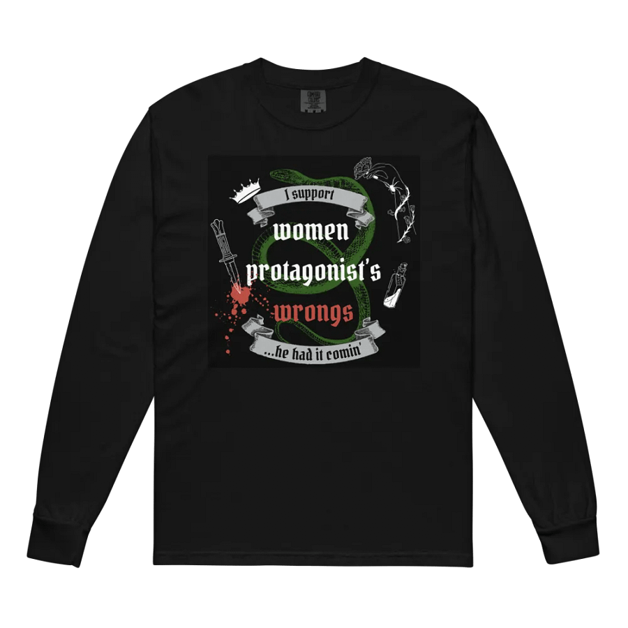 Rebellious Protagonist Empowerment Long Sleeve Tee product image (8)