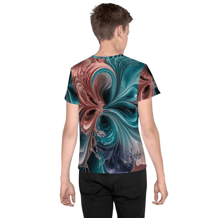 Liquid Color PT, Unisex Youth Crew Neck T-Shirt product image (2)