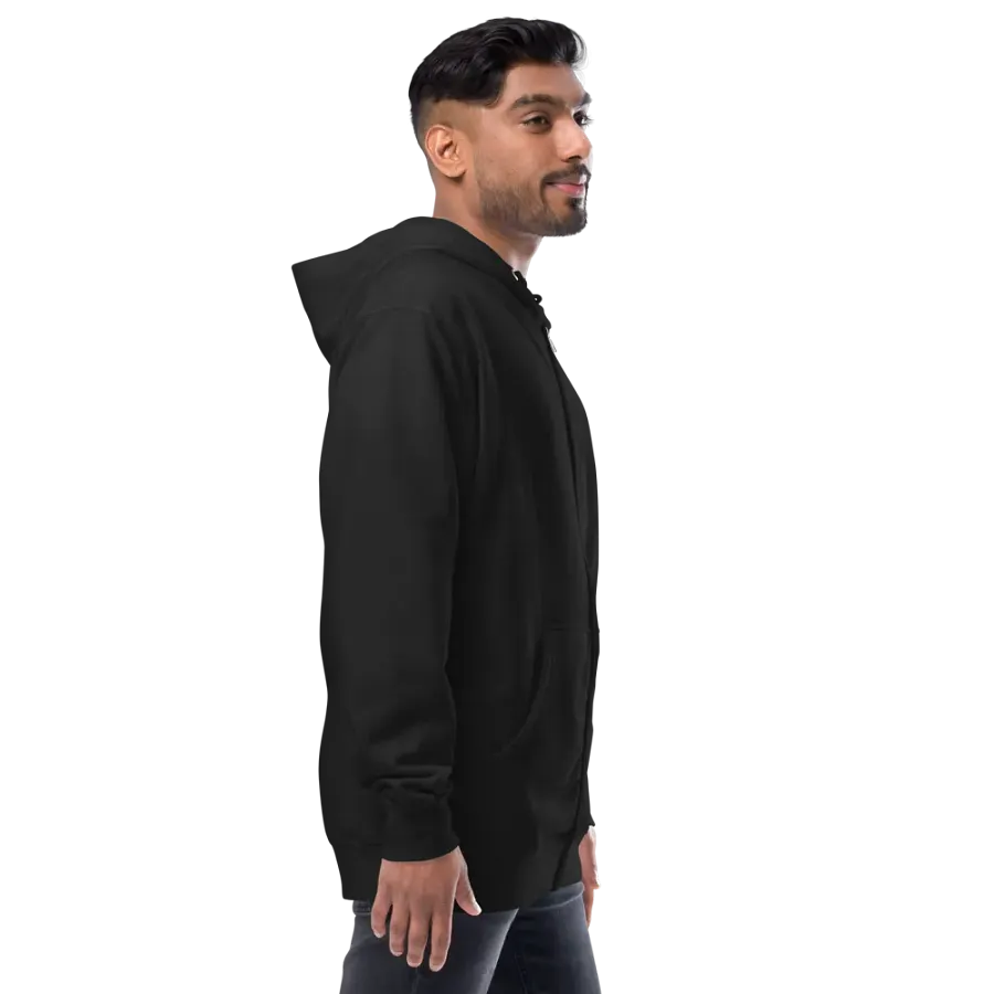 "Death is inevitable" Embroidered Zip Hoodie product image (10)