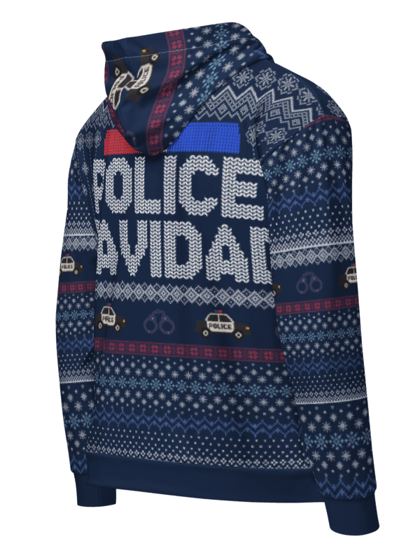Police Navidad All-Over Zip Hoodie product image (2)