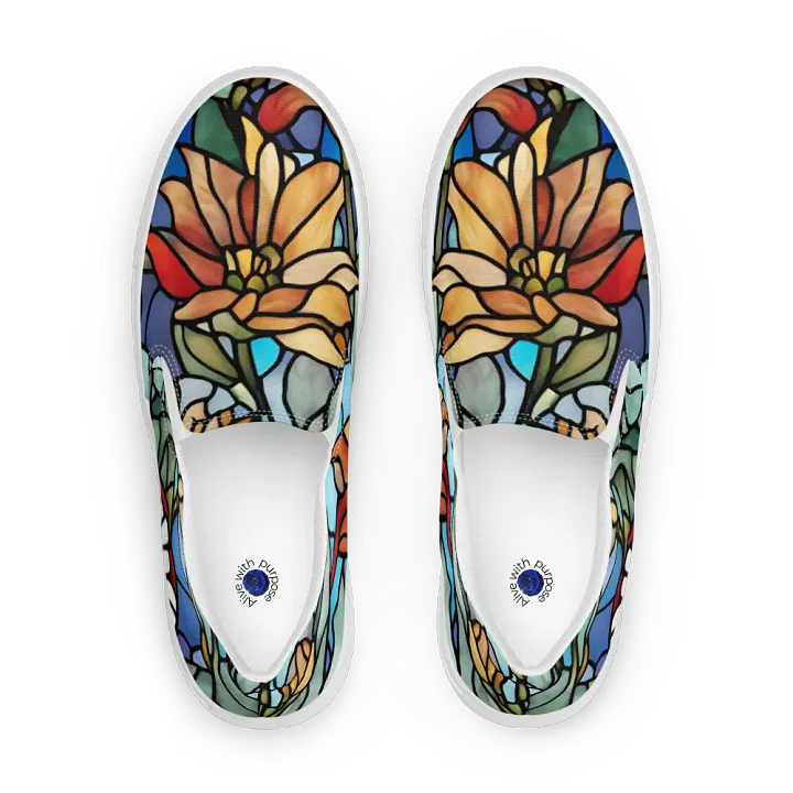 Floral Stained Glass Slip-Ons product image (2)