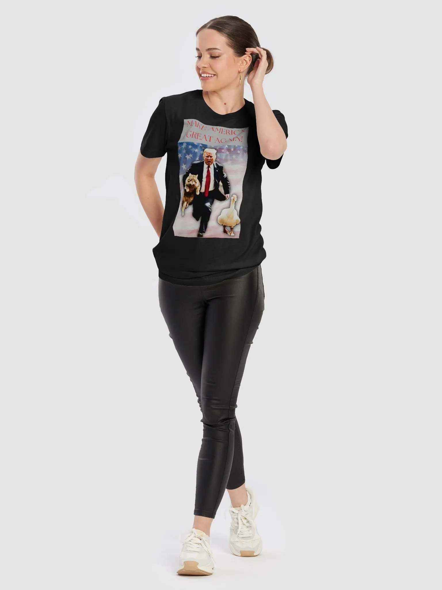 American Trump MAGA shirt with flag product image (10)