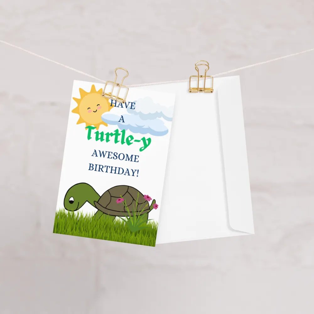 Turtle-y Awesome Birthday Greeting Card product image (1)