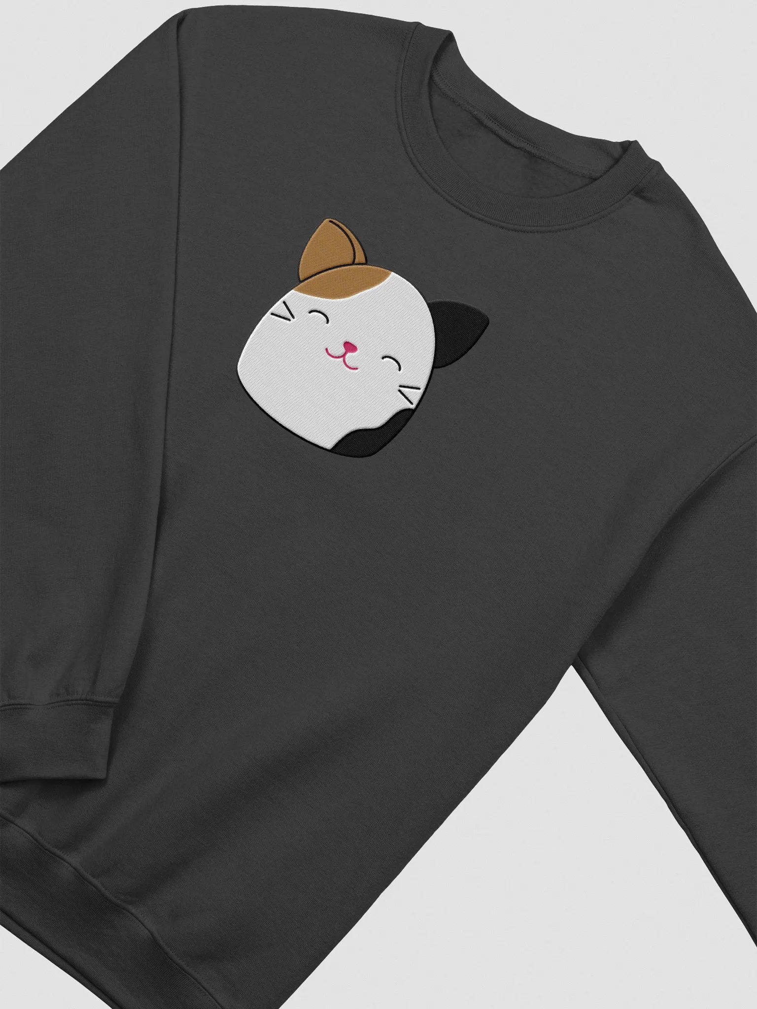 Squishy Calico Cat Embroidered Sweatshirt product image (33)