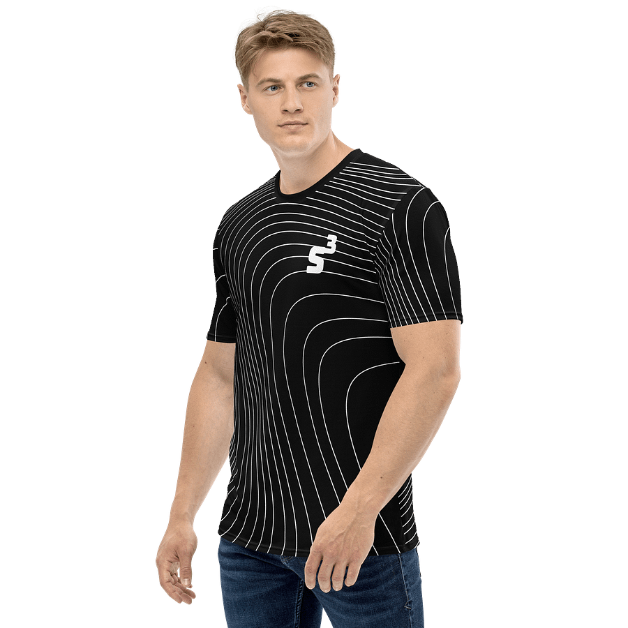 S³ Simplistic White On Black Abstract Wave product image (3)