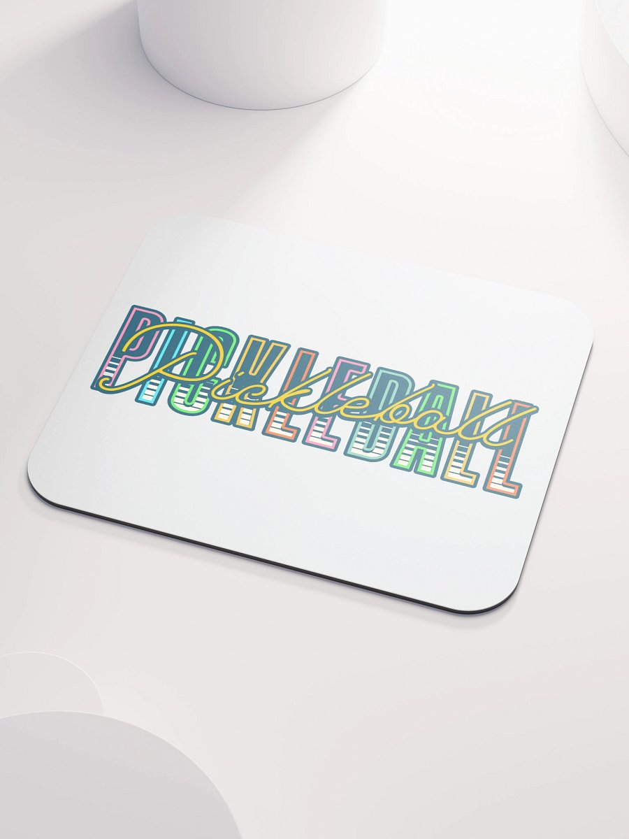 Pickleball Pickleball Vibrant Typography Mouse Pad product image (3)