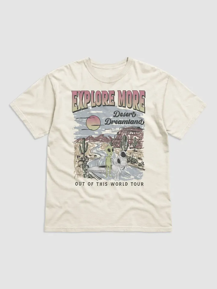 Aliens and UFO in the Desert Tee | Retro-Style Western T-Shirt for Travel and Road Trips product image (11)
