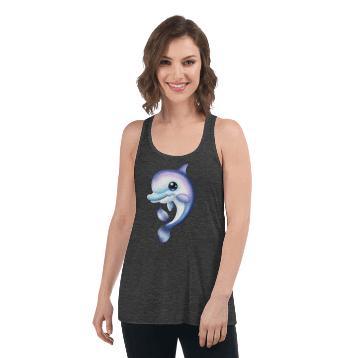 Dolphin Cutie Women's Racerback Tank product image (1)
