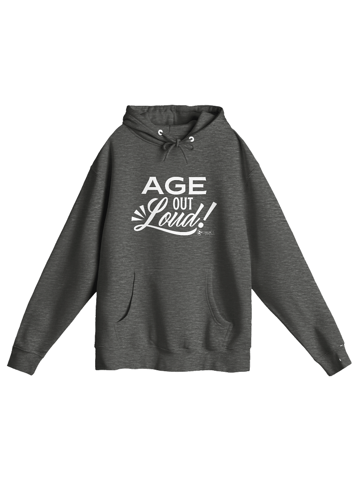 Premium Pullover Hoodie by Lane Seven - "Age Out Loud" (Choice in Aging Logo Variant) product image (13)