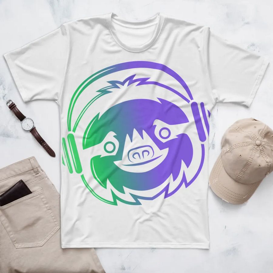 big sloth logo t shirt product image (7)