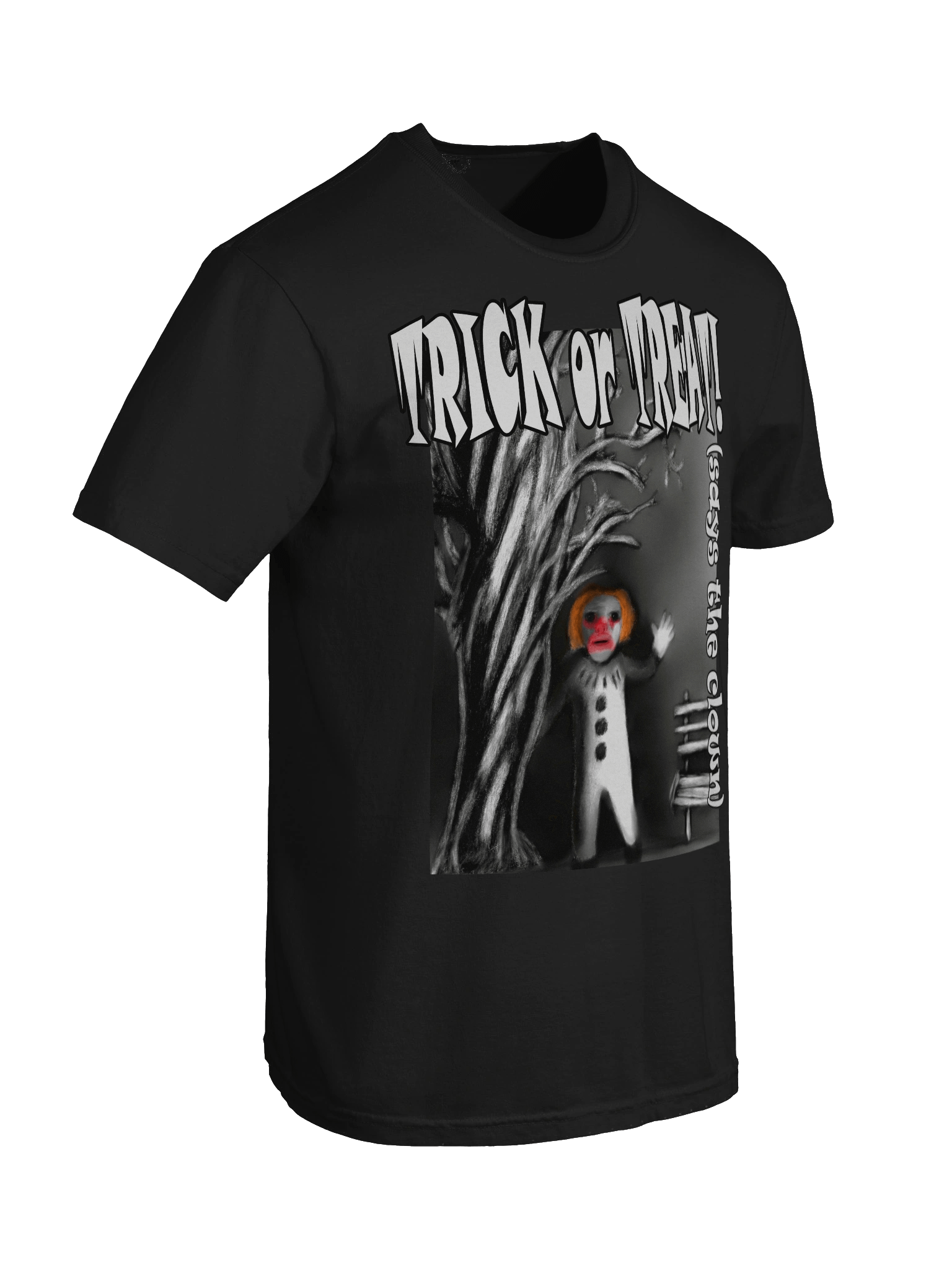 Spooky Clown Trick or Treat T-Shirt product image (8)