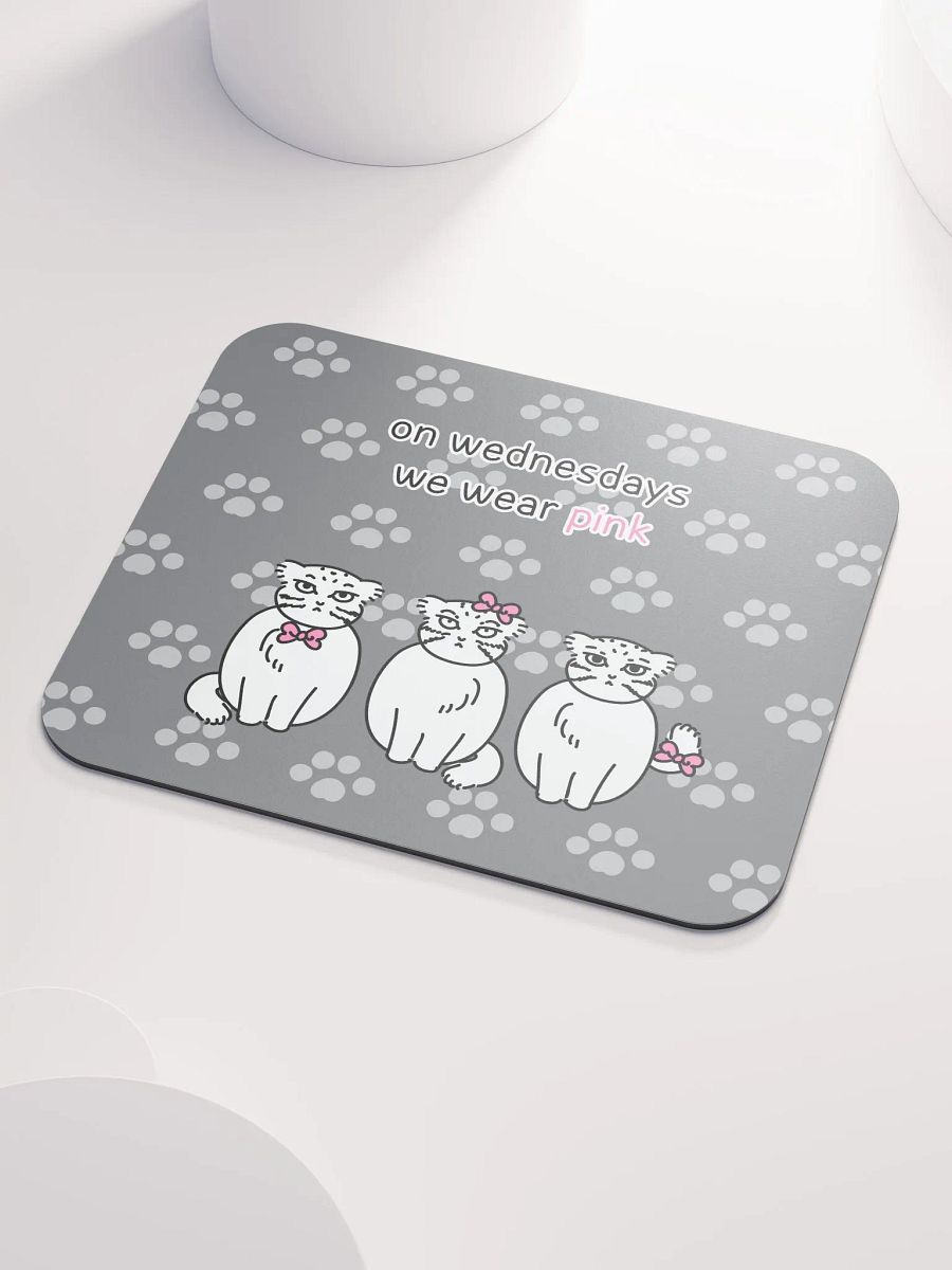 Pink Wednesdays Manul - Mousepad product image (3)