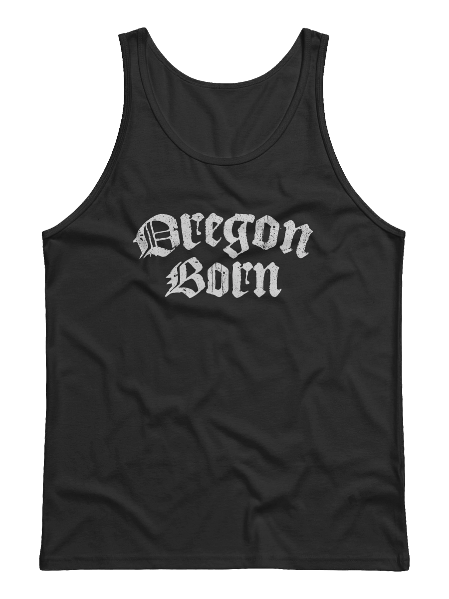 Oregon Born Blackletter Tank product image (1)