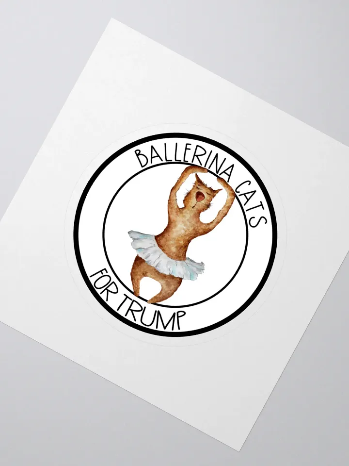 Ballerina Cats For Trump Sticker product image (2)