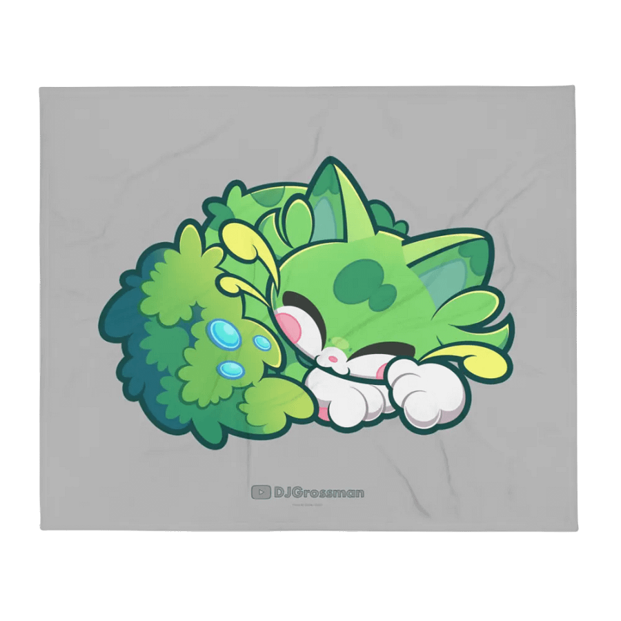 Sleeping Chloe • Throw Blanket (Silver) product image (1)
