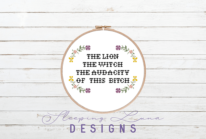 The Lion The Witch The Audacity - Cross Stitch Pattern product image (2)