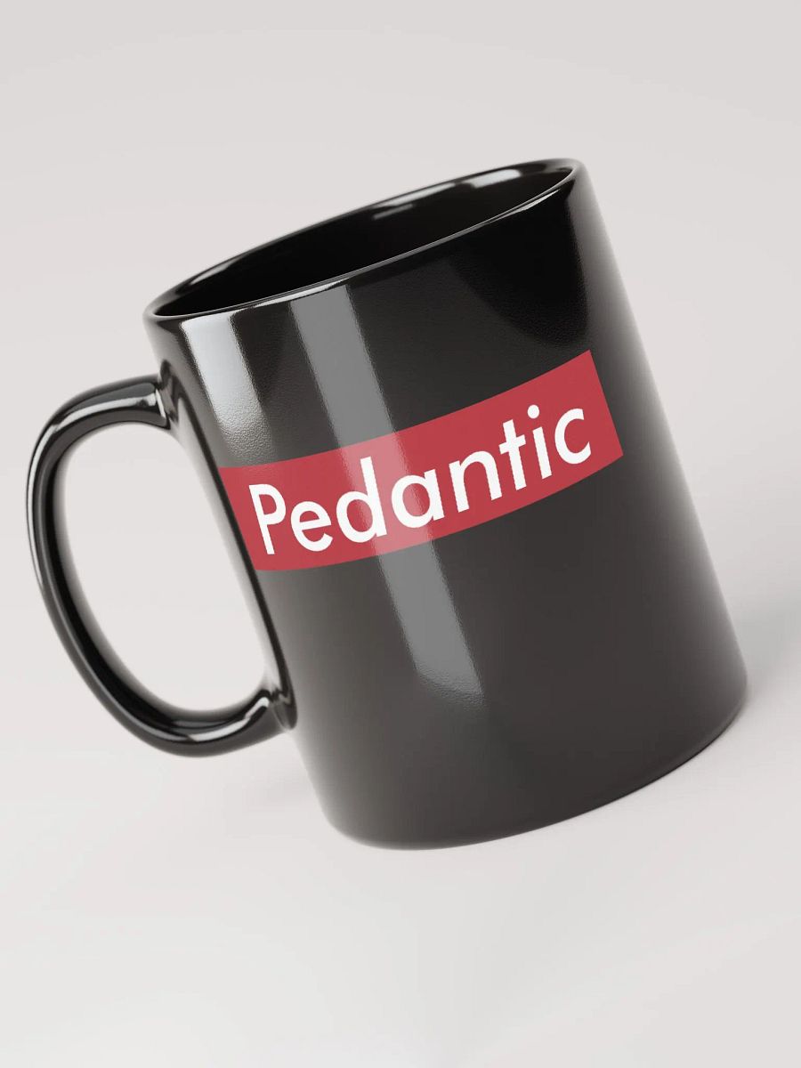 Pedantic mug in black! product image (4)