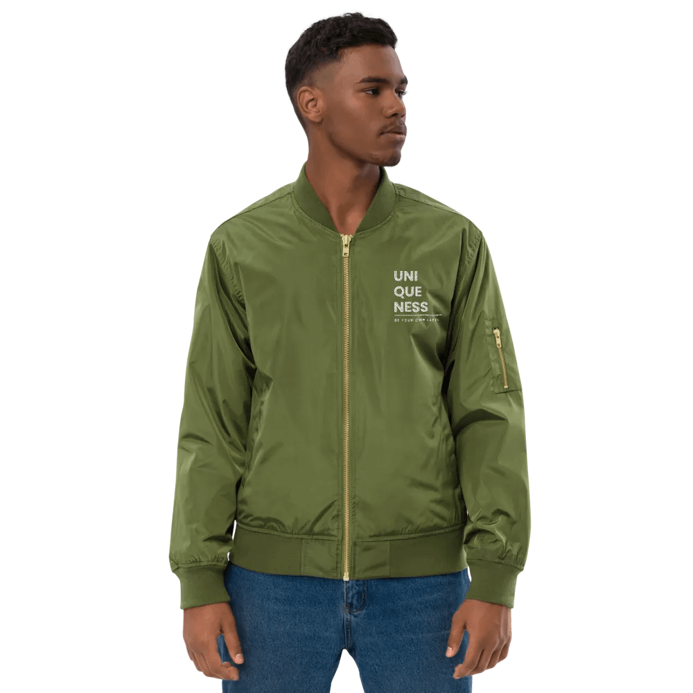 UNIQUENESS Premium Recycled Unisex Bomber Jacket product image (4)