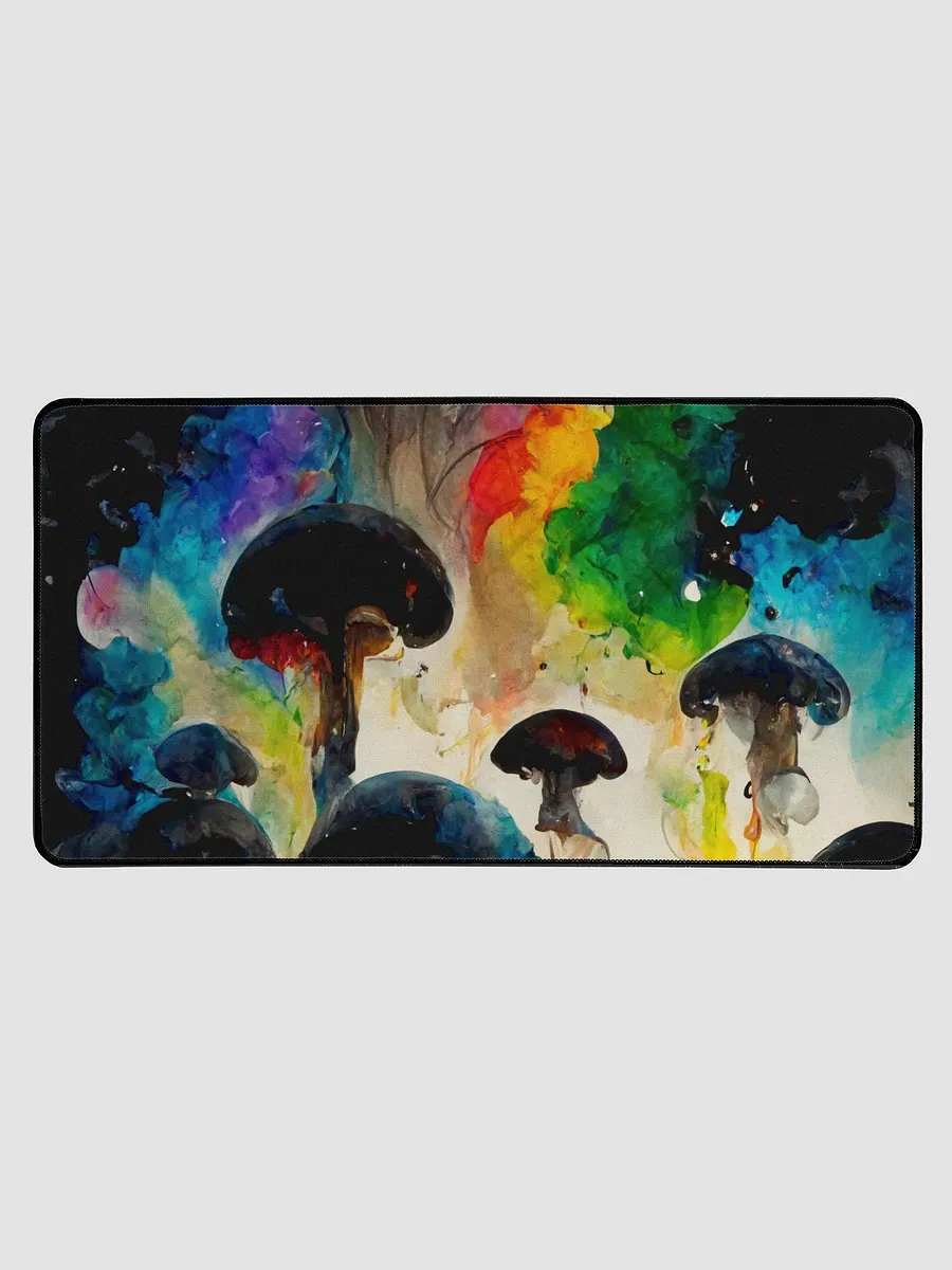 rainbow mushroom dream Desk Mat product image (1)