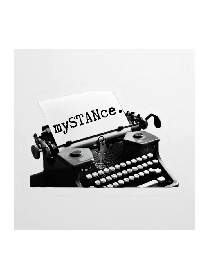 Vintage Typewriter 'mySTANce' Kiss Cut Stickers product image (2)