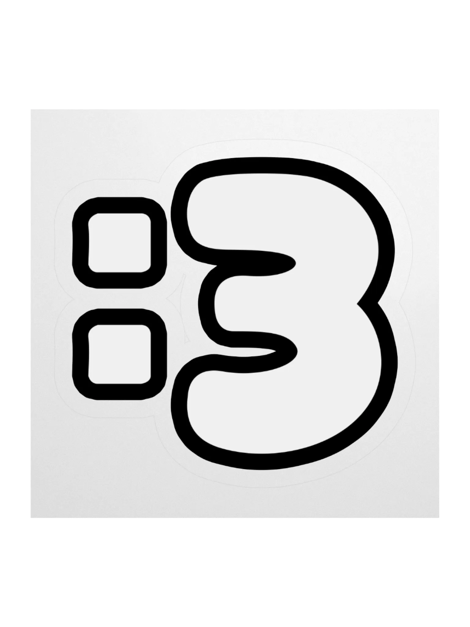 Colon Three Sticker :3 product image (2)